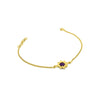 Amethyst flower bracelet in gold vermeil.