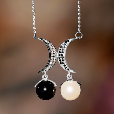 Luna Estrella Necklace - Silver