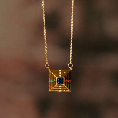 Duality Point Necklace - Gold